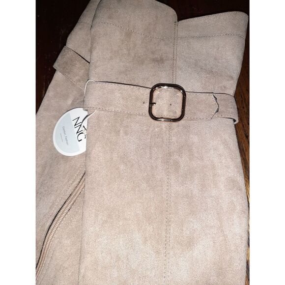 NWT Size 9 (41) Tan NNG Over the Knee Full Zip Pointed Toe Buckle Accent… - Picture 3 of 5